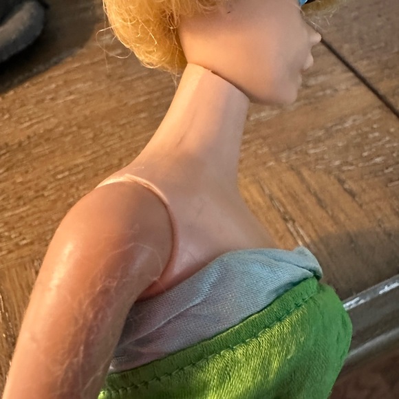 VINTAGE 1960S MATTEL BARBIE DOLL W/ SENIOR PROM DRESS GREEN/BLUE BUBBLE CUT HAIR - Picture 11 of 11